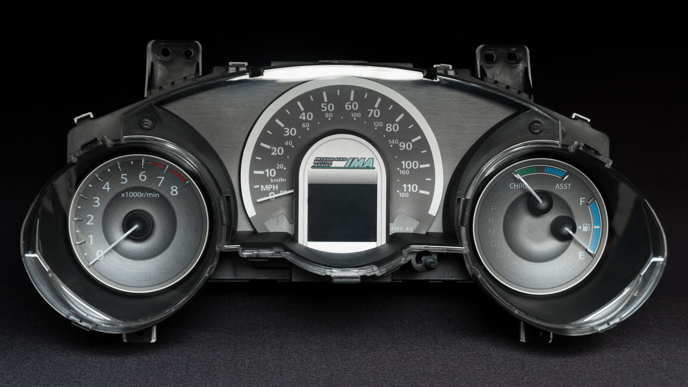 Honda Fit / Jazz Hybrid. KMH to MPH Conversion Dial for imported vehicle. Part No. C2099 - Image 2