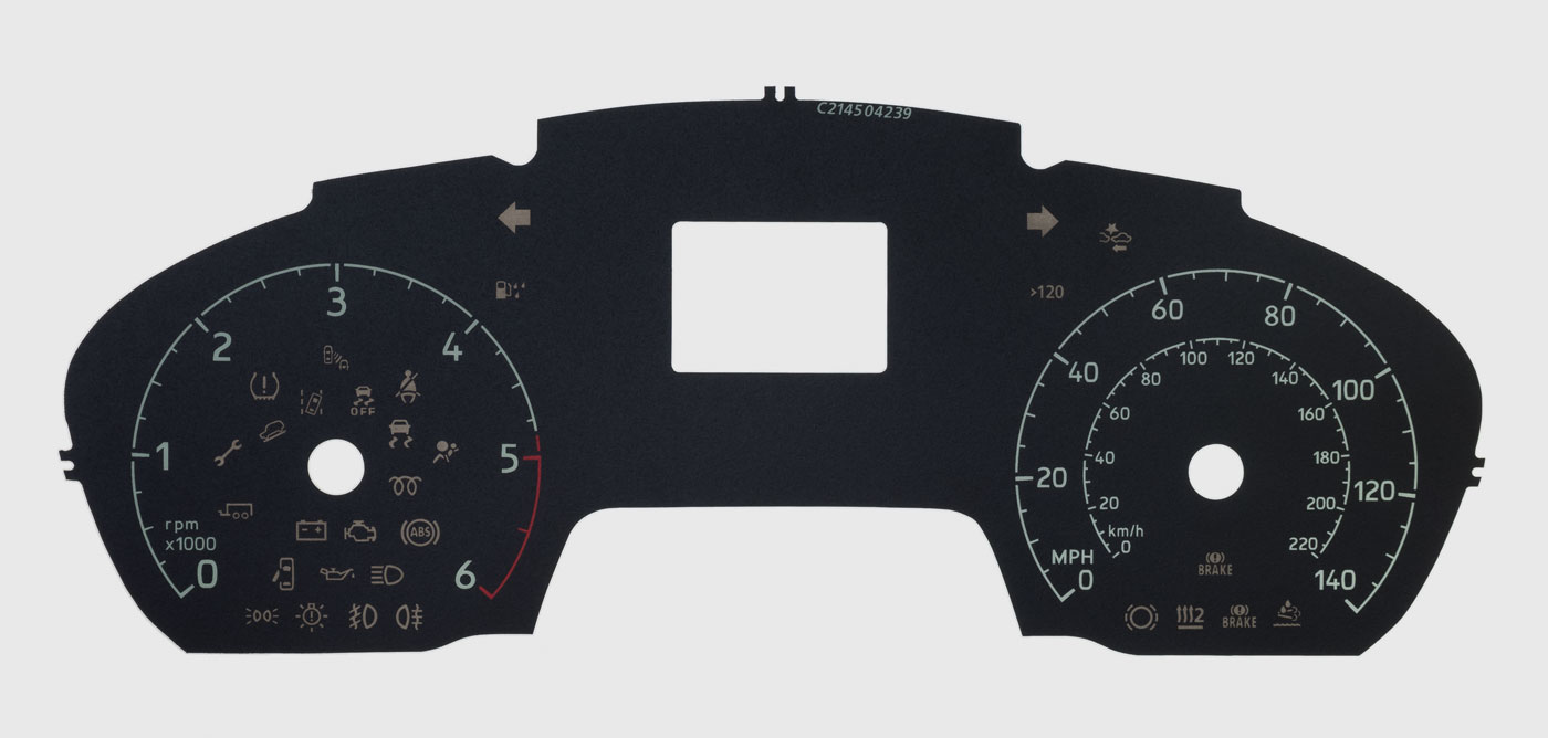 Transit Connect KMH to MPH Conversion Dial for imported / exported vehicle. Part No. C2145