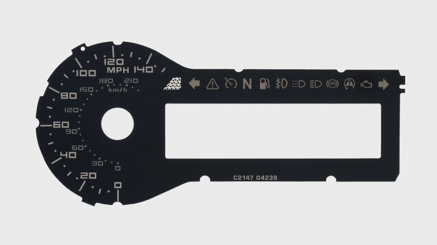 R1200R & RS KMH to MPH Conversion Dial for imported / exported vehicle. Part No. C2147