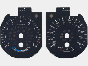 Nissan Qashqai / X-Trail 2013 to 2021, KMH to MPH Conversion Dial for imported / exported vehicle. Part No. C2169