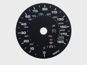 A6 & Q5. Kmh to MPH Conversion Dial for imported / exported vehicle. Part No. C2206