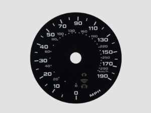 A6, A7 and A8. Kmh to MPH Conversion Dial With Adaptive Cruise Control. Part No. C770ACC