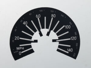 Honda HR-V and Shuttle. KMH to MPH Conversion Dial for imported vehicle. Part No. C2228