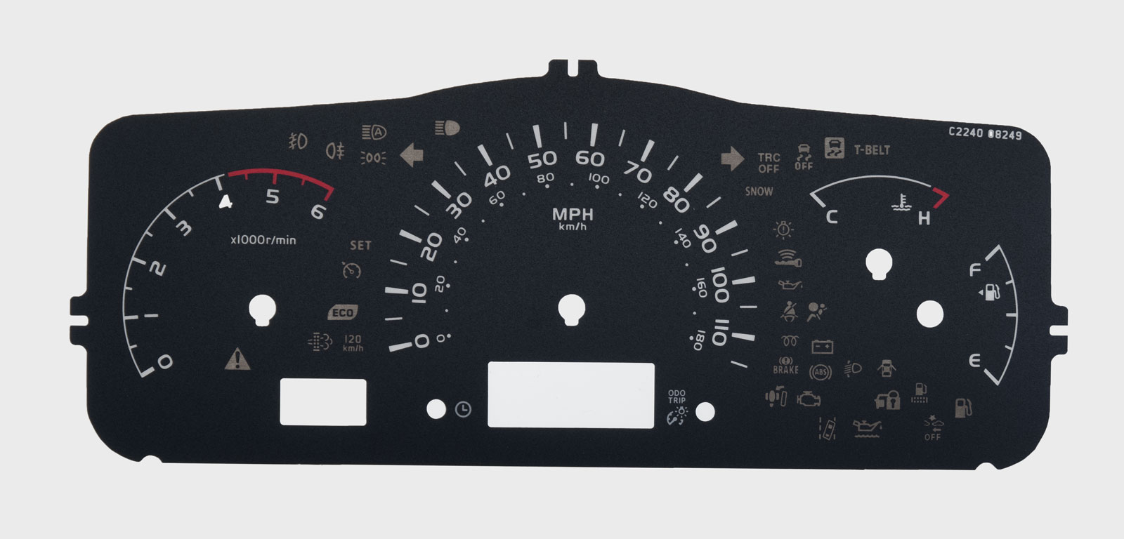 Toyota Hiace KMH to MPH Conversion Dial for imported / exported vehicle. Part No. C2240