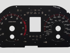 Subaru Forester & Exiga Petrol, KMH to MPH Conversion Dial for imported / exported vehicle. Part No. C2263