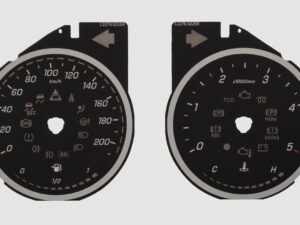 Sprinter MPH to KMH Conversion Dial for imported / exported vehicle. Part No. C2276