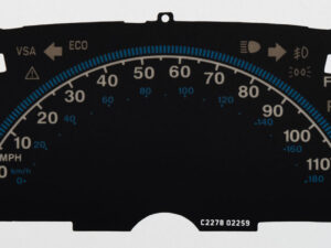 Freed. KMH to MPH Conversion Dial for imported vehicle. Part No. C2278