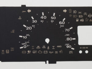 Daihatsu Hijet Manual KMH to MPH Conversion Dial for imported vehicle. Part No. C2289