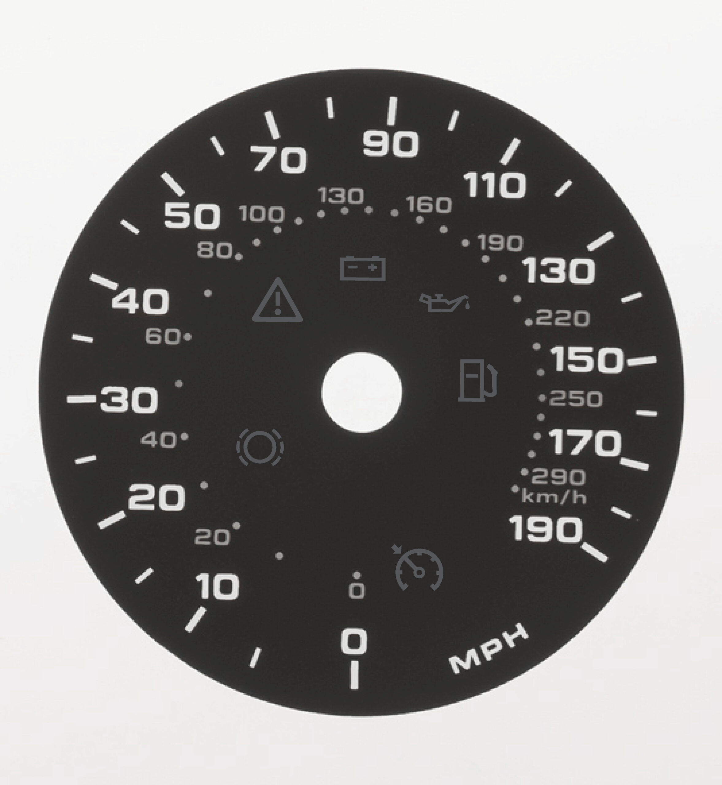 Audi A6 Kmh to MPH Conversion Dial for imported / exported vehicle. Part No. C1850