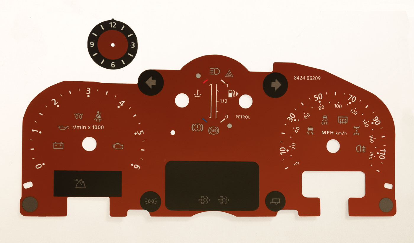 Defender Custom Special Petrol in Red MPH Dial. Part No. 8424R ...