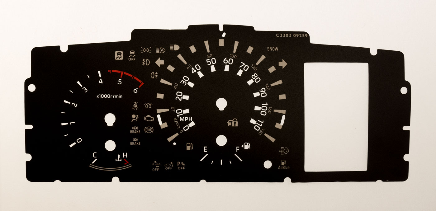 Toyota Hiace KMH to MPH Conversion Dial for imported / exported vehicle. Part No. C2303