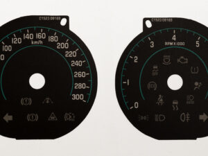 Jaguar XF R KMH to MPH Conversion Dial for imported vehicle. Part No. C1523