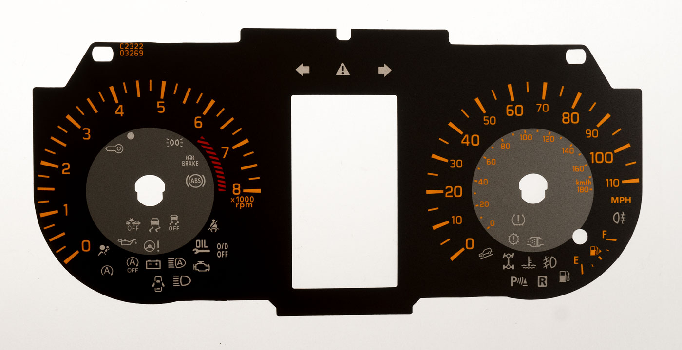 Suzuki Jimny Sierra, KMH to MPH Conversion Dial for imported / exported vehicle. Part No. C2322