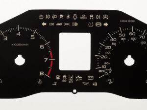 Subaru Forester KMH to MPH Conversion Dial for imported / exported vehicle. Part No. C2332